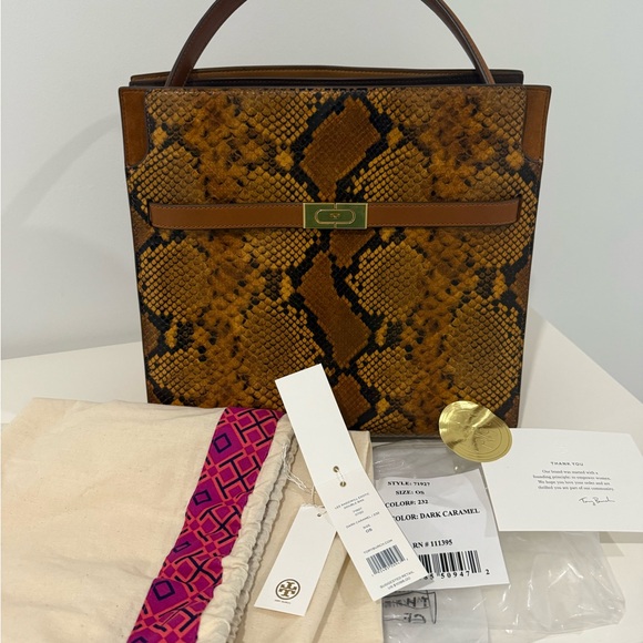 Tory Burch Lee Radziwll exotic double bag - Picture 15 of 15